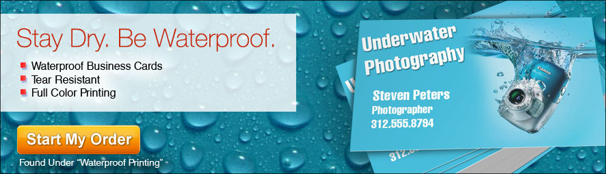 waterproof tear resistant business cards